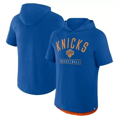 NBA Fanatics New York Knicks Pass Legend Raglan Hoodie T-Shirt