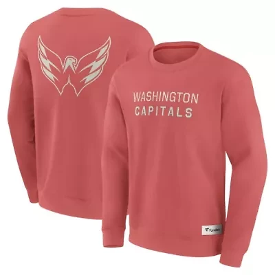 NHL Fanatics Washington Capitals Elements Future Ground Lettering Pullover Sweatshirt