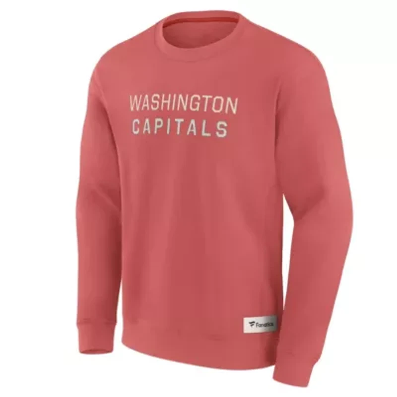 NHL Fanatics Washington Capitals Elements Future Ground Lettering Pullover Sweatshirt
