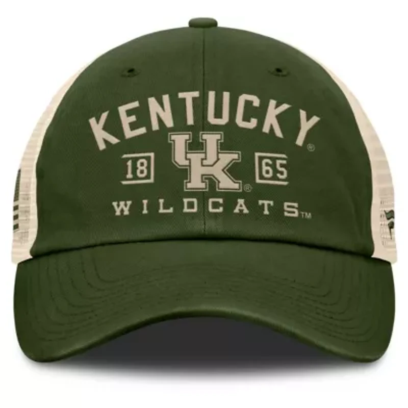 NCAA Fanatics Kentucky Wildcats OHT Military Appreciation Frontier Trucker Adjustable Hat