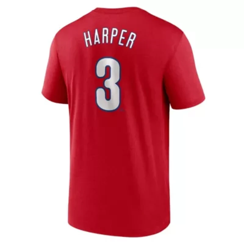 MLB Nike Bryce Harper Philadelphia Phillies Legend Name & Number Performance T-Shirt