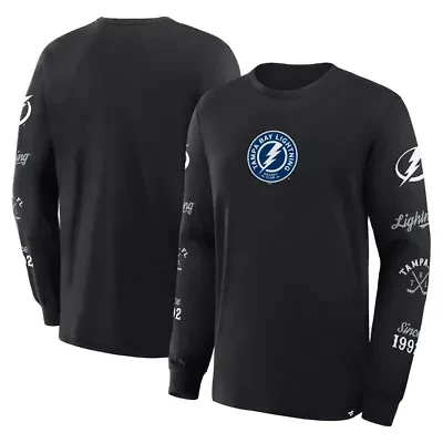 NHL Fanatics Tampa Bay Lightning Boxed Legacy Long Sleeve T-Shirt