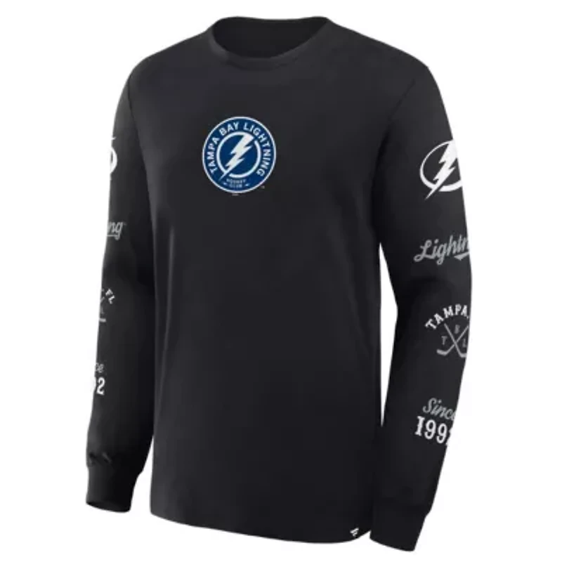 NHL Fanatics Tampa Bay Lightning Boxed Legacy Long Sleeve T-Shirt