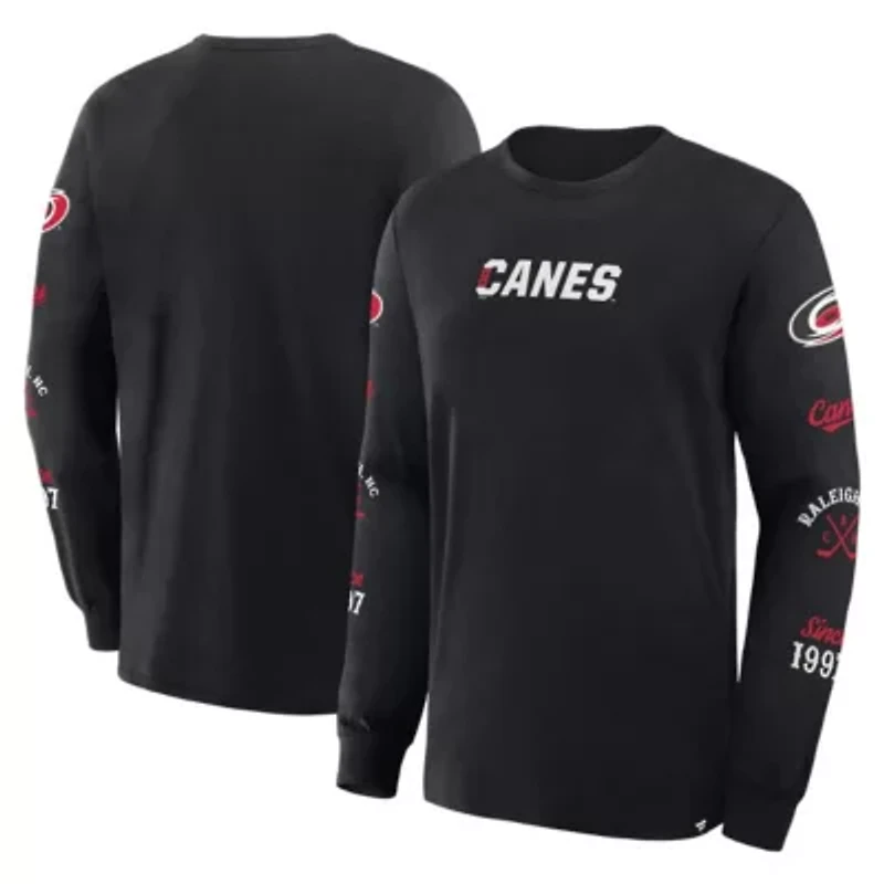 NHL Fanatics Carolina Hurricanes Boxed Legacy Long Sleeve T-Shirt