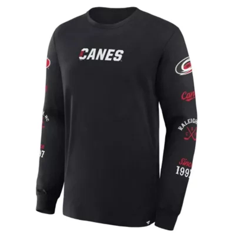 NHL Fanatics Carolina Hurricanes Boxed Legacy Long Sleeve T-Shirt