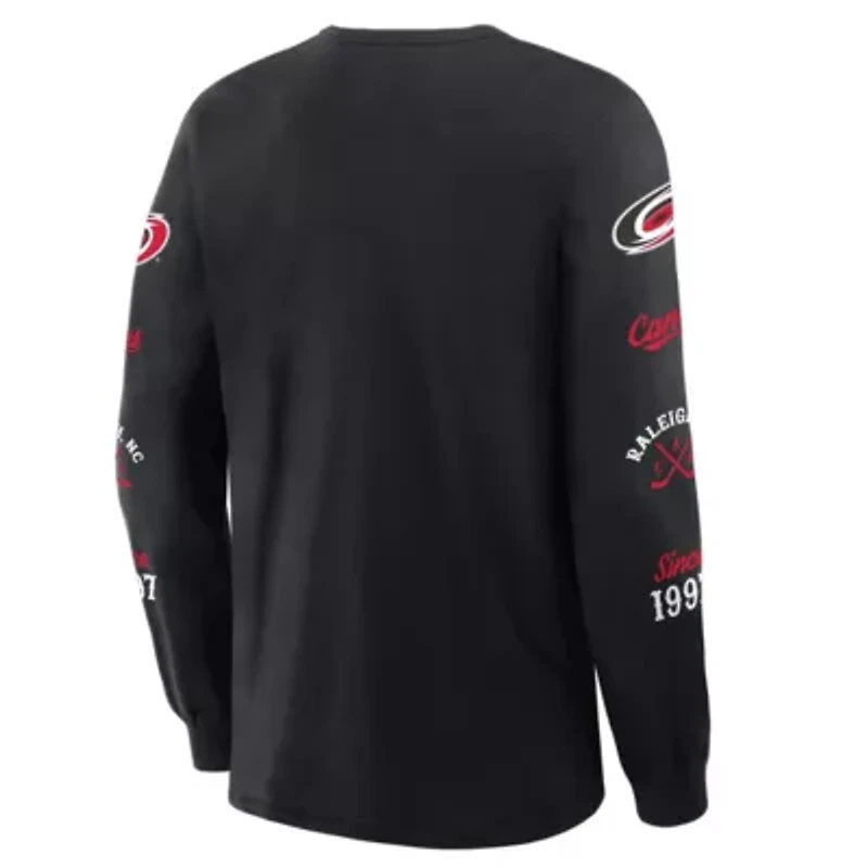 NHL Fanatics Carolina Hurricanes Boxed Legacy Long Sleeve T-Shirt
