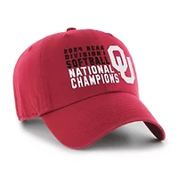 NCAA Unisex Oklahoma Sooners 2024 NCAA Softball NCAA World Series s Clean Up Adjustable Hat