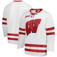 NCAA Under Armour Wisconsin Badgers Replica Hockey Jersey