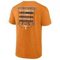NCAA Fanatics Tennessee Volunteers 2024 Baseball World Series s Schedule T-Shirt