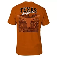 NCAA Burnt Texas Longhorns City Line T-Shirt