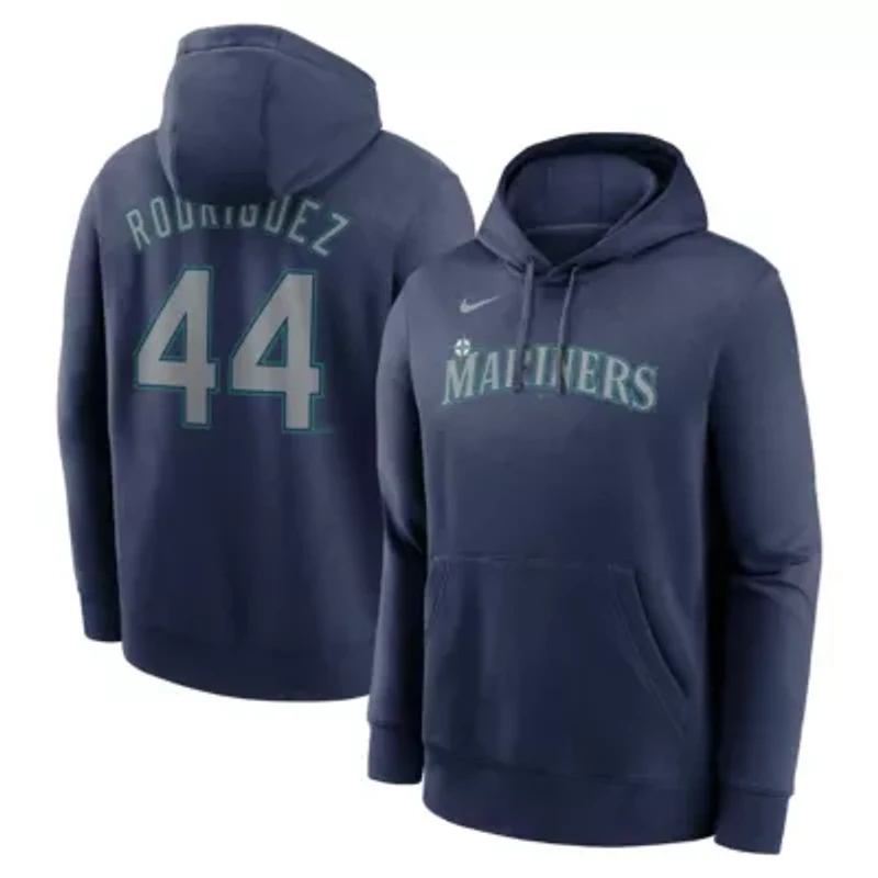MLB Nike Julio Rodríguez Seattle Mariners Player Name & Number Club Fleece Pullover Hoodie