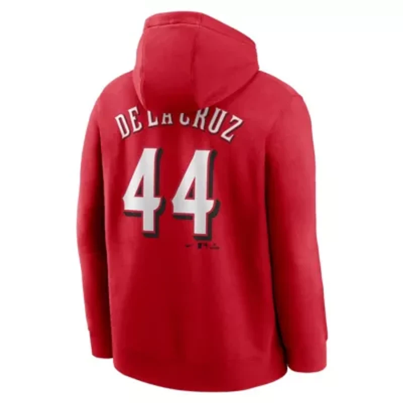 MLB Nike Elly De La Cruz Cincinnati Reds Player Name & Number Club Pullover Hoodie