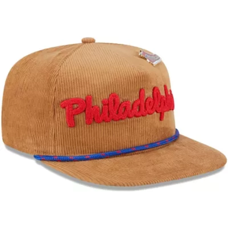 NBA Philadelphia 76ers Victory Grove Corduroy Sneaker Pin Golfer Adjustable Hat
