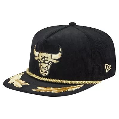 NBA Chicago Bulls Corduroy Leaf Golfer Snapback Hat