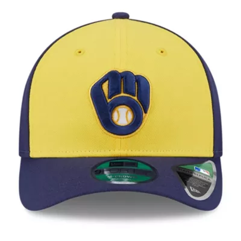 MLB Gold/Navy Milwaukee Brewers Player Replica 9FORTY Adjustable Hat