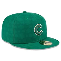 MLB Kelly Chicago Cubs St. Patrick's Day 59FIFTY Fitted Hat