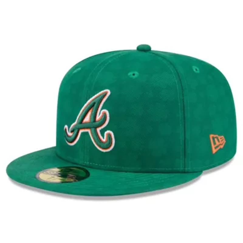 MLB Kelly Atlanta Braves St. Patrick's Day 59FIFTY Fitted Hat