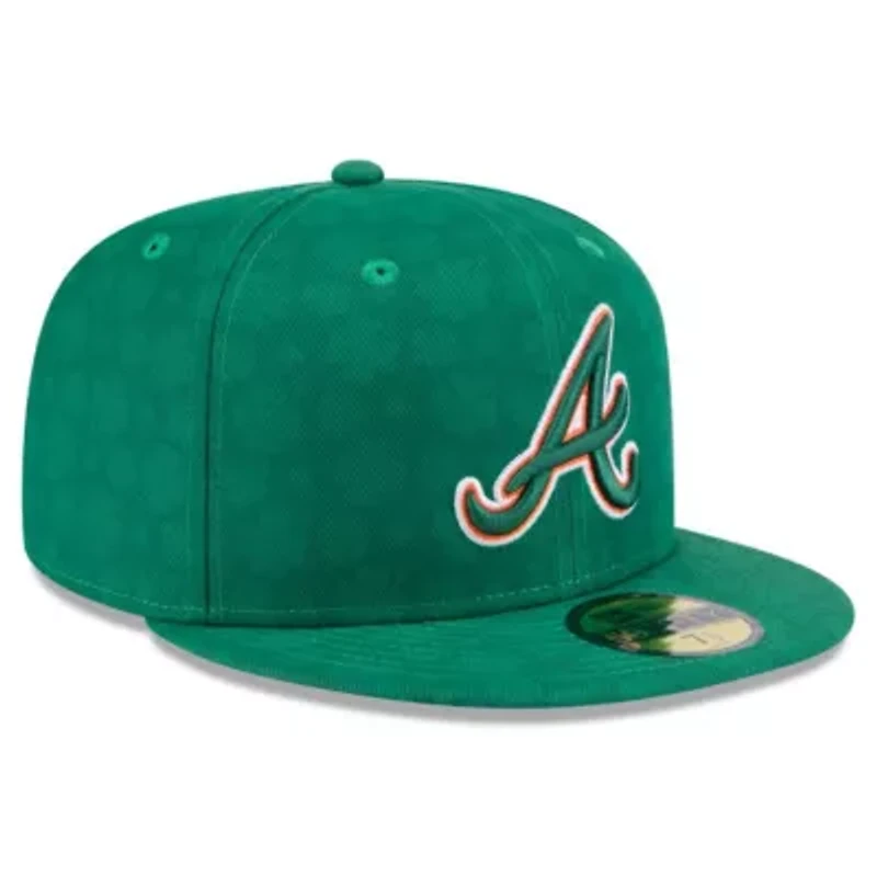MLB Kelly Atlanta Braves St. Patrick's Day 59FIFTY Fitted Hat