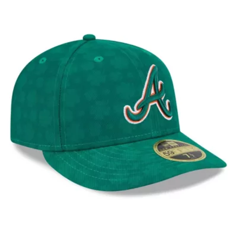 MLB Kelly Atlanta Braves St. Patrick's Day Low 59FIFTY Fitted Hat