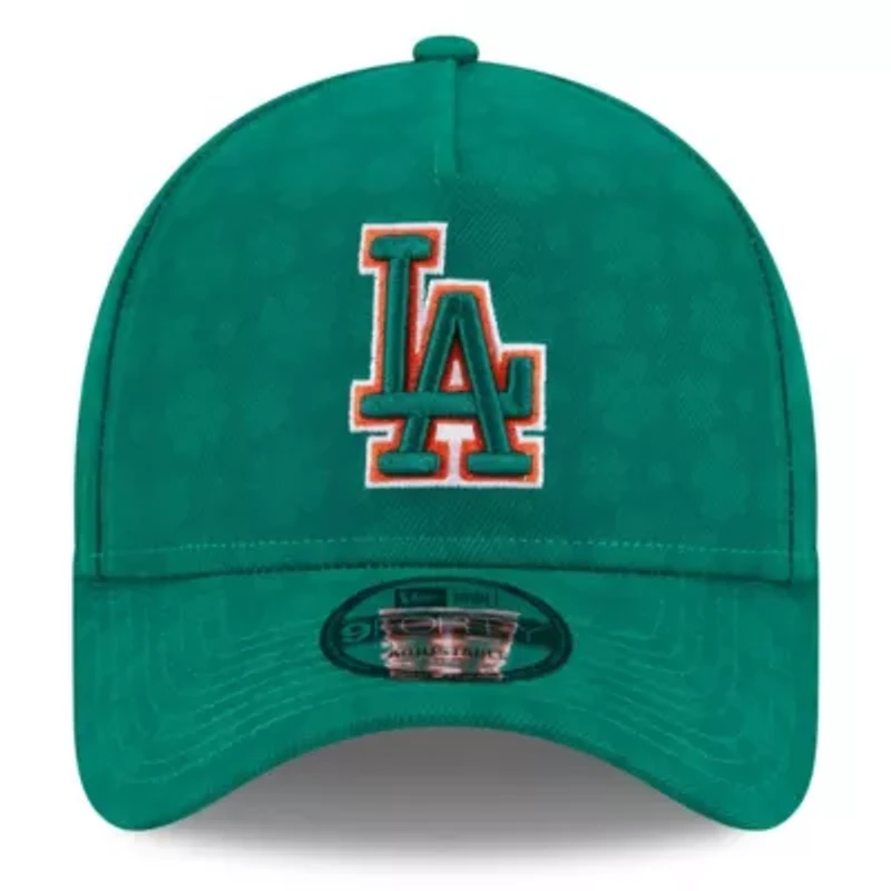 MLB Kelly Los Angeles Dodgers St. Patrick's Day A-Frame 9FORTY Adjustable Hat