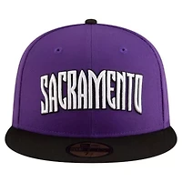 NBA Purple/Black Sacramento Kings 2024/25 Classic Edition Jersey Hook 59FIFTY Fitted Hat