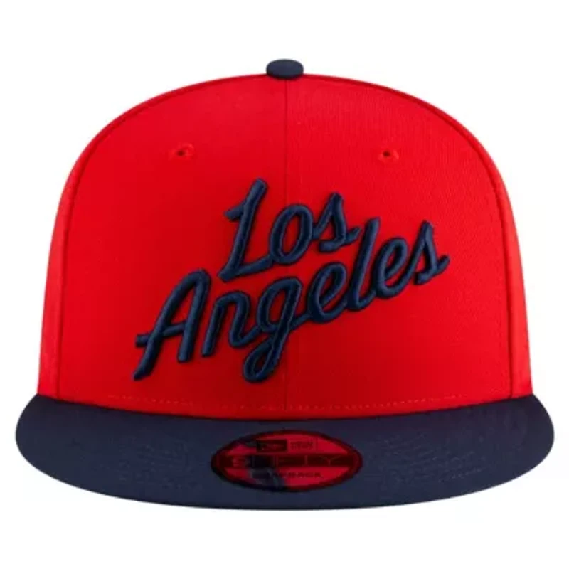 Los Angeles Clippers NBA Red/Navy LA Clippers Jersey Hook Statement Edition 9FIFTY Snapback Hat