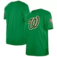 MLB Kelly Washington Nationals St. Patrick's Day Shamrock Fill T-Shirt