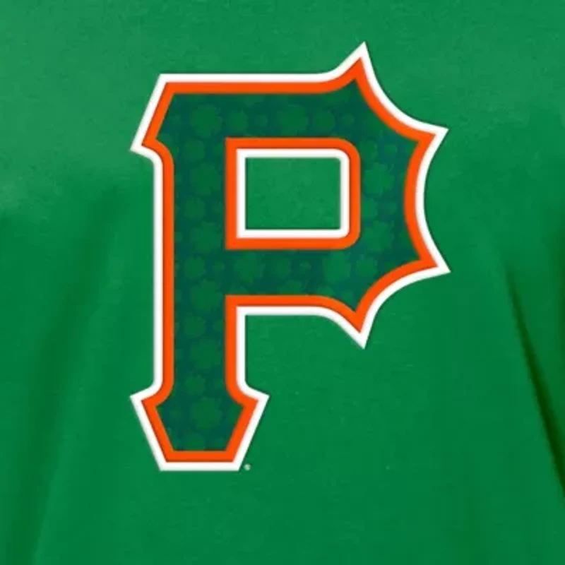 MLB Kelly Pittsburgh Pirates St. Patrick's Day Shamrock Fill T-Shirt