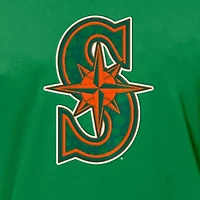 MLB Kelly Seattle Mariners St. Patrick's Day Shamrock Fill T-Shirt