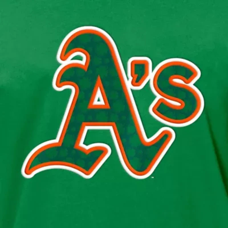Oakland Athletics MLB Kelly St. Patrick's Day Shamrock Fill T-Shirt