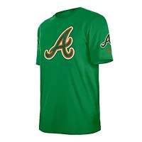 MLB Kelly Atlanta Braves St. Patrick's Day Shamrock Fill T-Shirt