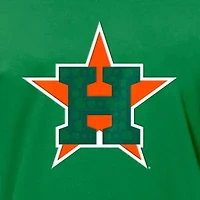 MLB Kelly Houston Astros St. Patrick's Day Shamrock Fill T-Shirt