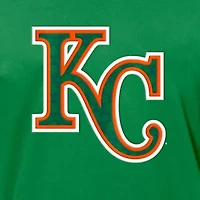 MLB Kelly Kansas City Royals St. Patrick's Day Shamrock Fill T-Shirt