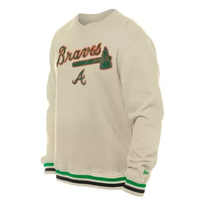 MLB Atlanta Braves St. Patrick's Day Twill Pullover Sweatshirt