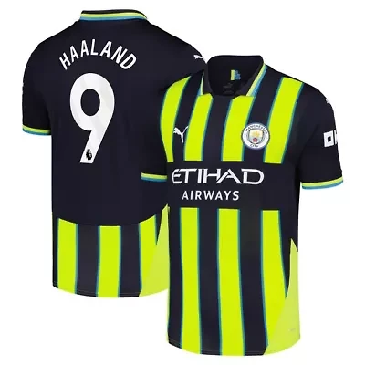 Premier League Erling Haaland Manchester City 2024/25 Away Replica Player Jersey