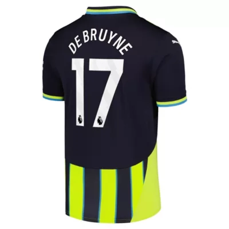 Premier League Kevin De Bruyne Manchester City 2024/25 Away Replica Player Jersey