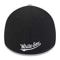 Chicago White Sox MLB Black/Gray 2025 Clubhouse 39THIRTY Flex Hat
