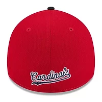 MLB Red/Black St. Louis Cardinals 2025 Clubhouse 39THIRTY Flex Hat