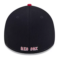 Boston Red Sox MLB Navy/Red 2025 Clubhouse 39THIRTY Flex Hat