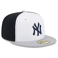 MLB Navy/Gray New York Yankees 2025 Clubhouse 59FIFTY Fitted Hat