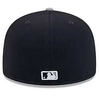 MLB Navy/Gray New York Yankees 2025 Clubhouse 59FIFTY Fitted Hat