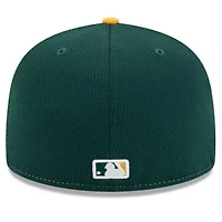 Oakland Athletics MLB Green/Gold 2025 Clubhouse 59FIFTY Fitted Hat