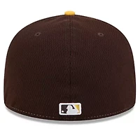 MLB Brown/Gold San Diego Padres 2025 Clubhouse 59FIFTY Fitted Hat