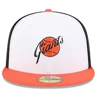 MLB Black/Orange San Francisco Giants 2025 Clubhouse 59FIFTY Fitted Hat