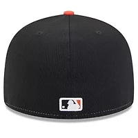 MLB Black/Orange San Francisco Giants 2025 Clubhouse 59FIFTY Fitted Hat