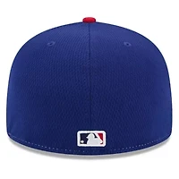 MLB Royal/Red Texas Rangers 2025 Clubhouse 59FIFTY Fitted Hat