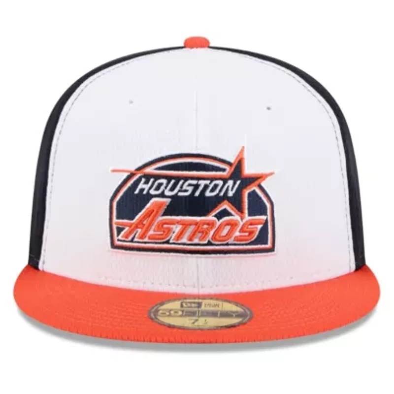 MLB Navy/Orange Houston Astros 2025 Clubhouse 59FIFTY Fitted Hat