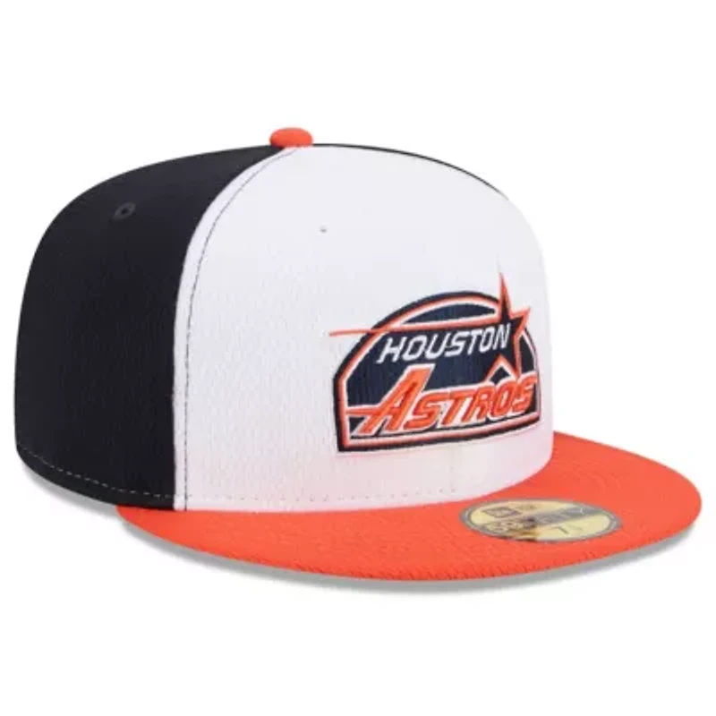 MLB Navy/Orange Houston Astros 2025 Clubhouse 59FIFTY Fitted Hat