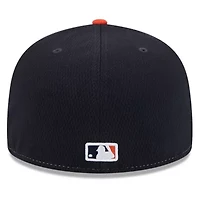MLB Navy/Orange Houston Astros 2025 Clubhouse 59FIFTY Fitted Hat