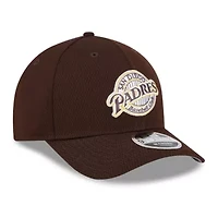 MLB Dark San Diego Padres 2025 MLB Clubhouse 9FORTY Adjustable Hat